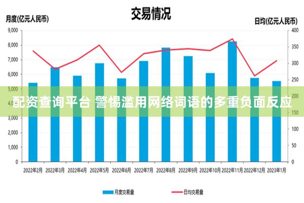 配资查询平台 警惕滥用网络词语的多重负面反应