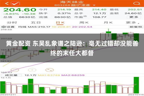 黄金配资 东吴乱象谱之陆逊：毫无过错却没能善终的末任大都督